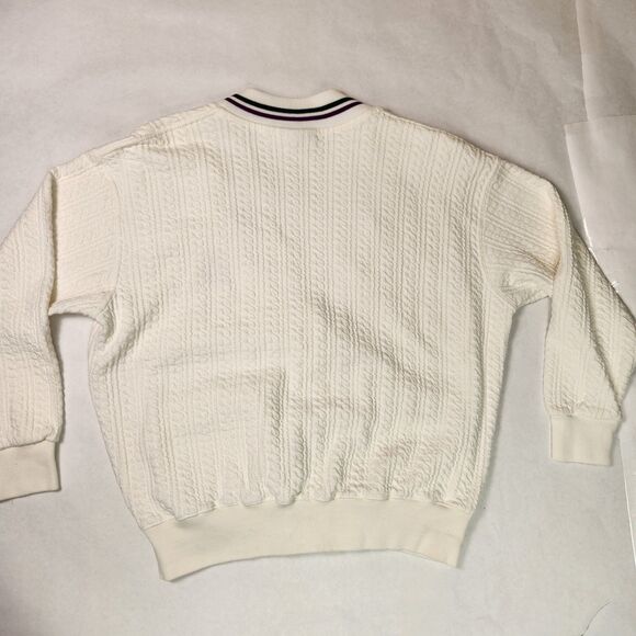 Wimbledon Tennis Championship Sweater Women's Small Cable-Knit Kent & Curwen - Picture 9 of 9